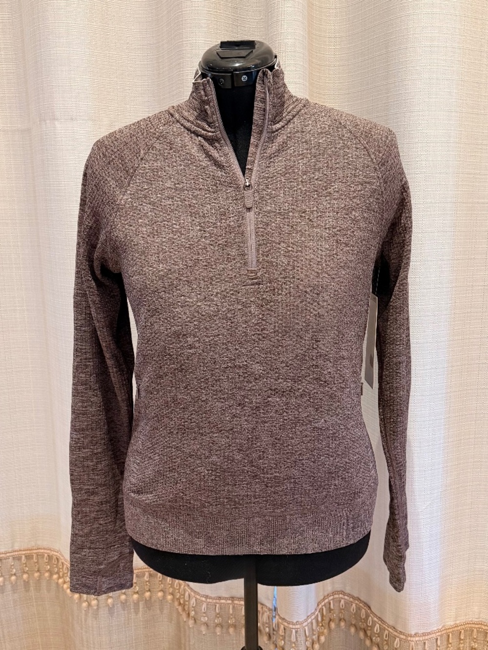 lululemon - Engineered Warmth 1/2 Zip Merino Wool Blend LW3EFTS - NWT - Size 10